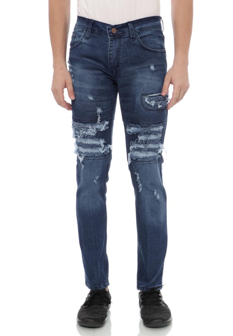 Celana Panjang Jeans Sobek 009 Pria Emoline