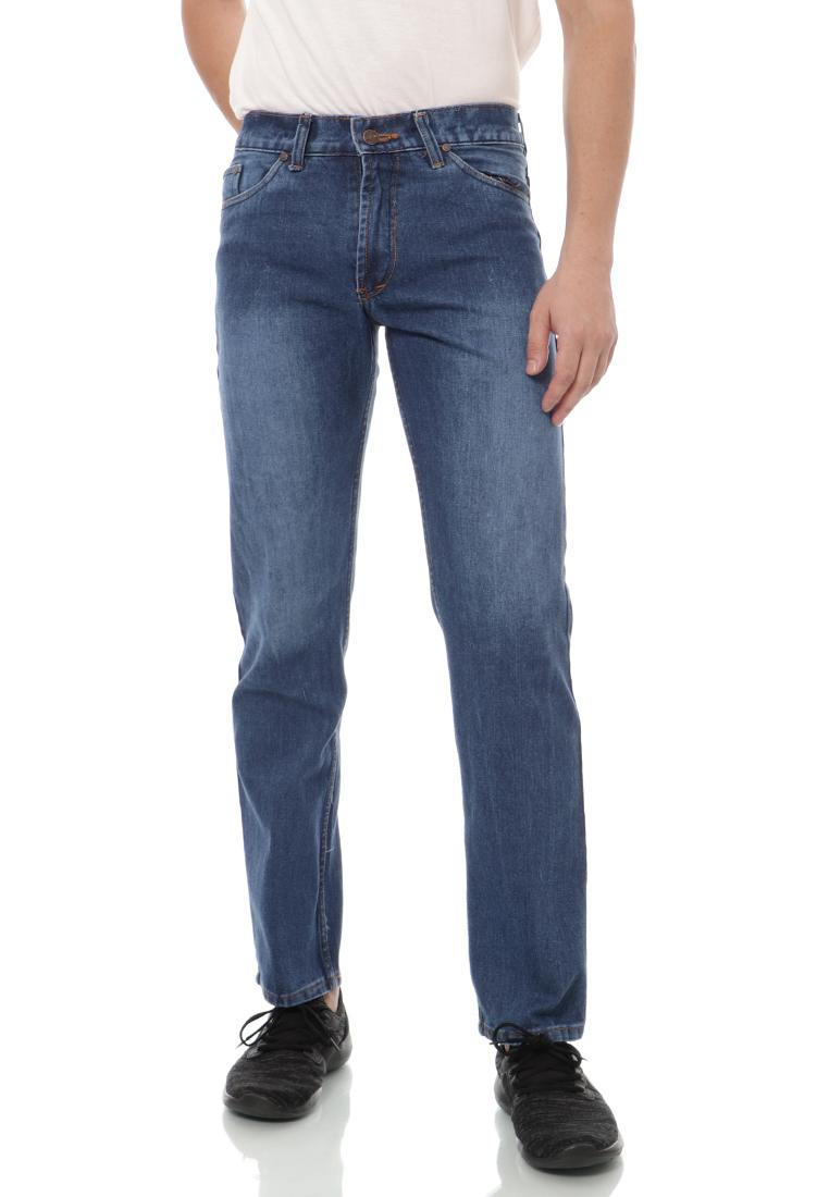  Celana  Panjang Jeans Regular  Pria Emoline