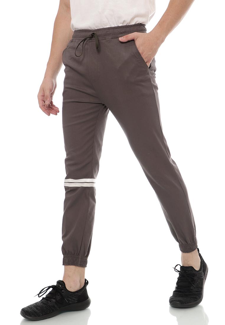  Celana  Panjang Jogger Strip Pria  Emoline