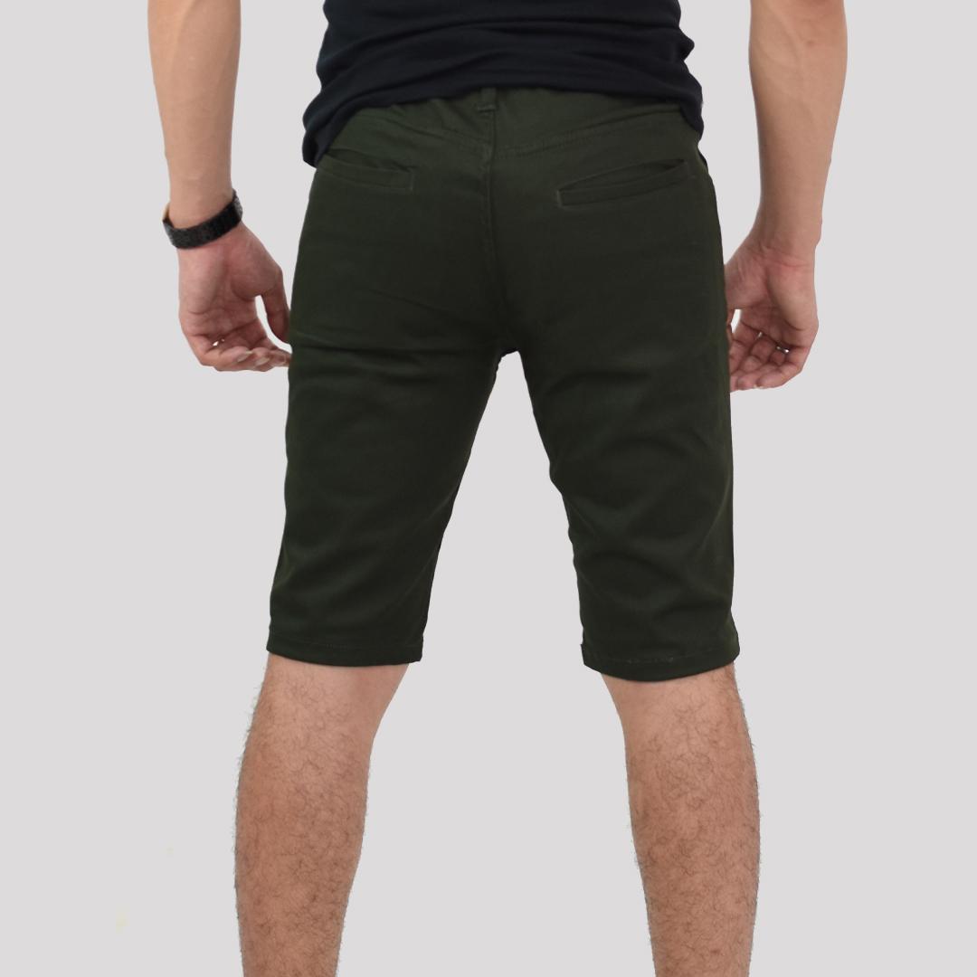 Emoline Celana  Chino Pendek  Pria Hijau  Army Short Chino 