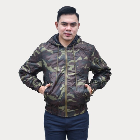 Emoline Bomber Jacket  Army Jaket Bomber Loreng  Army 